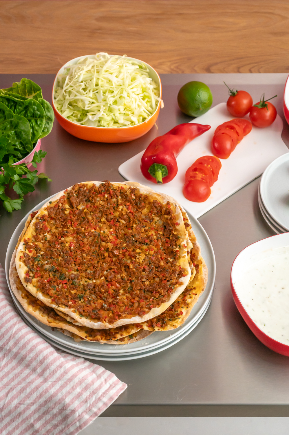 Lahmacun Silkes Art - ohne Hefe Lahmacun Silkes Art - ohne Hefe