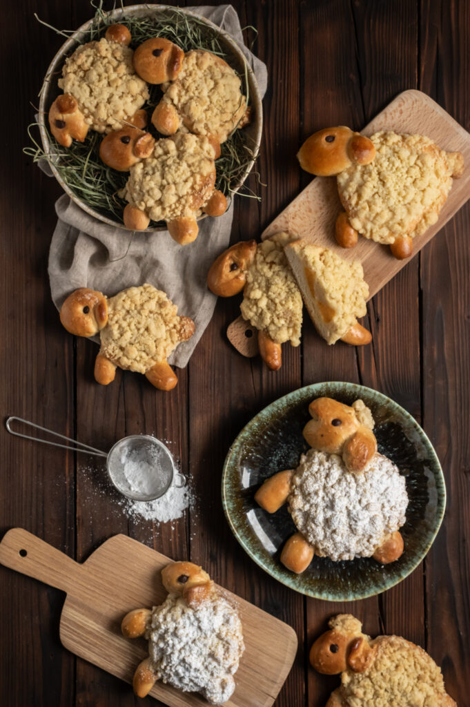 Vegane Osterlämmchen mit Streusel Rezepte-SilkesWelt.de