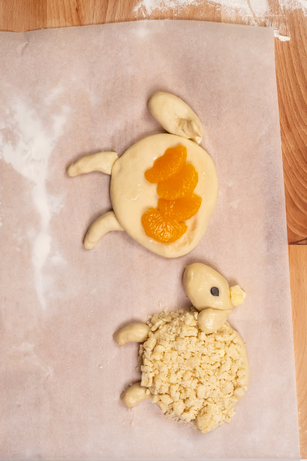 Vegane Osterlämmchen mit Streusel