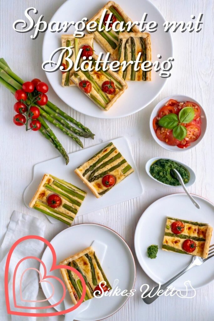 Flotte Spargeltarte mit Blätterteig Rezepte-SilkesWelt.de Rezept für Spargeltarte mit Blätterteig