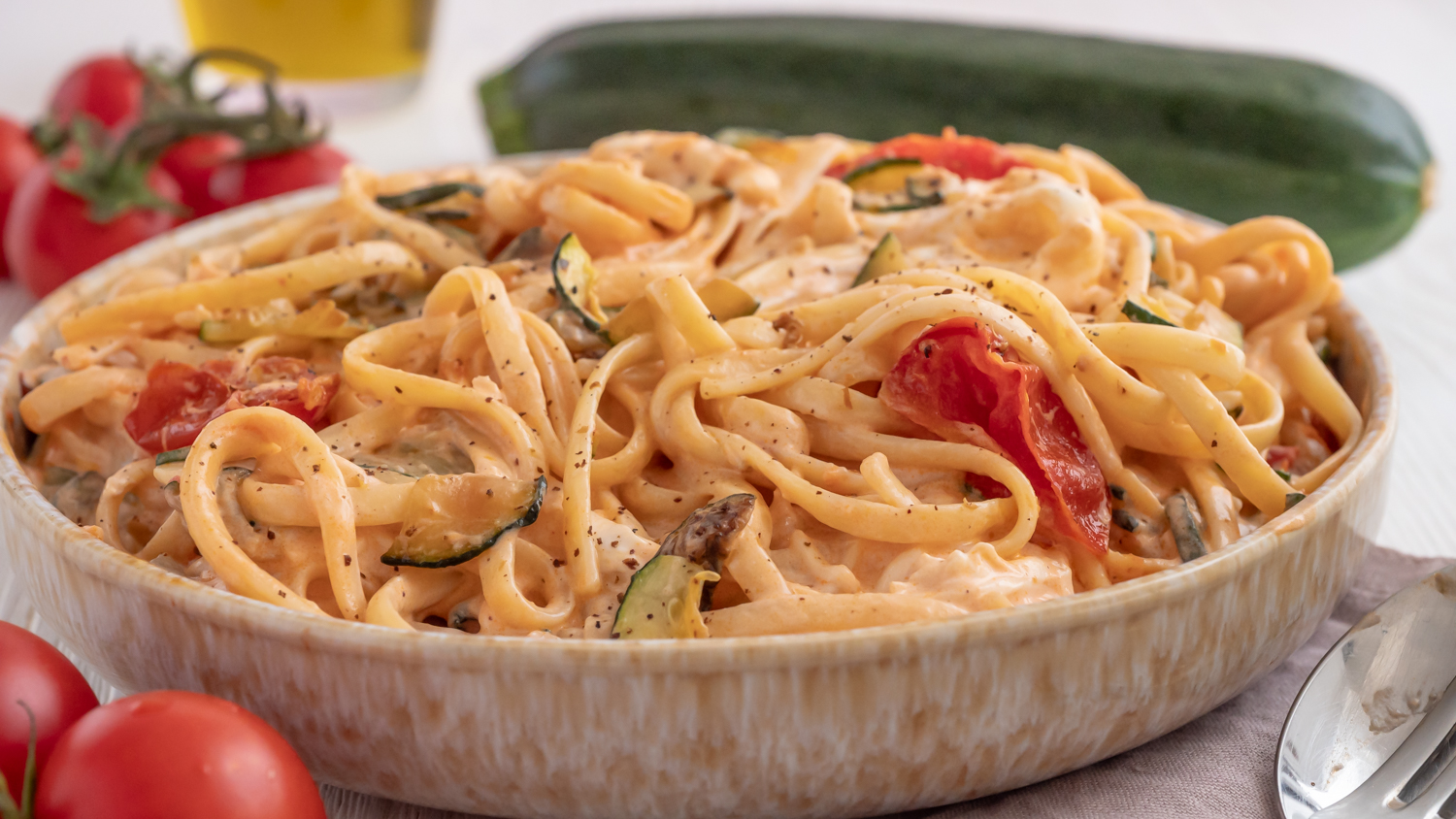 Pasta-Pfifferlinge ganz einfach Rezepte-SilkesWelt.de