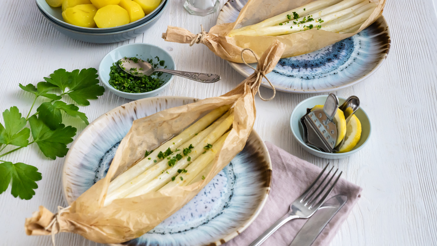 Pasta Alfredo mit grünem Spargel Rezepte-SilkesWelt.de
