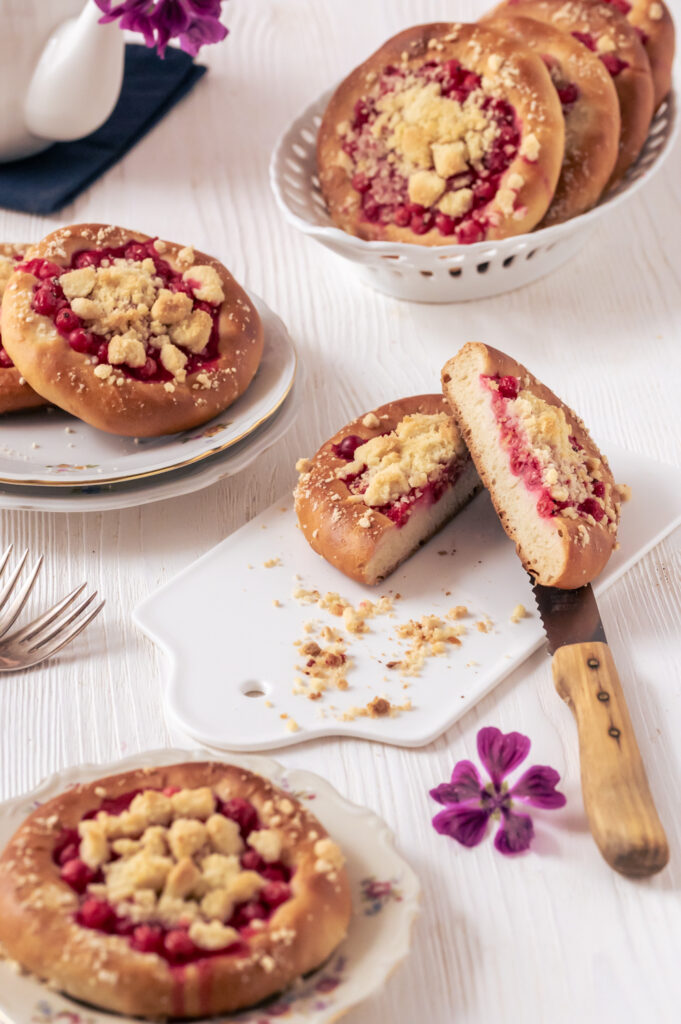 Johannisbeeren-Streuseltaler wie vom Bäcker Rezepte-SilkesWelt.de