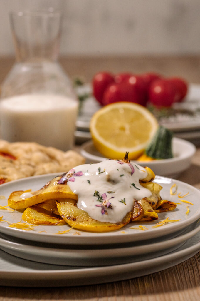 Gegrillter Zucchinisalat mit Joghurt Rezepte-SilkesWelt.de