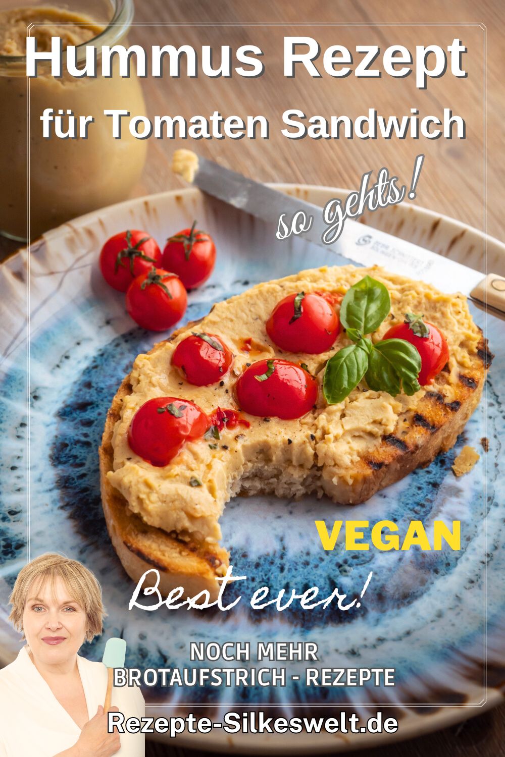Tomaten-Sandwich mit Hummus Rezept