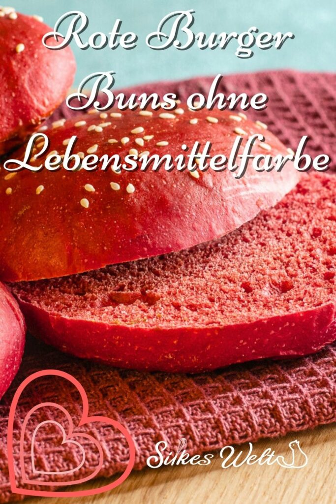 Rezept für rote Burger Buns ohne Lebensmittelfarbe