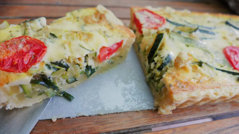 herzhafte Zucchinitarte einfach lecker und gut. Hier mein Rezept