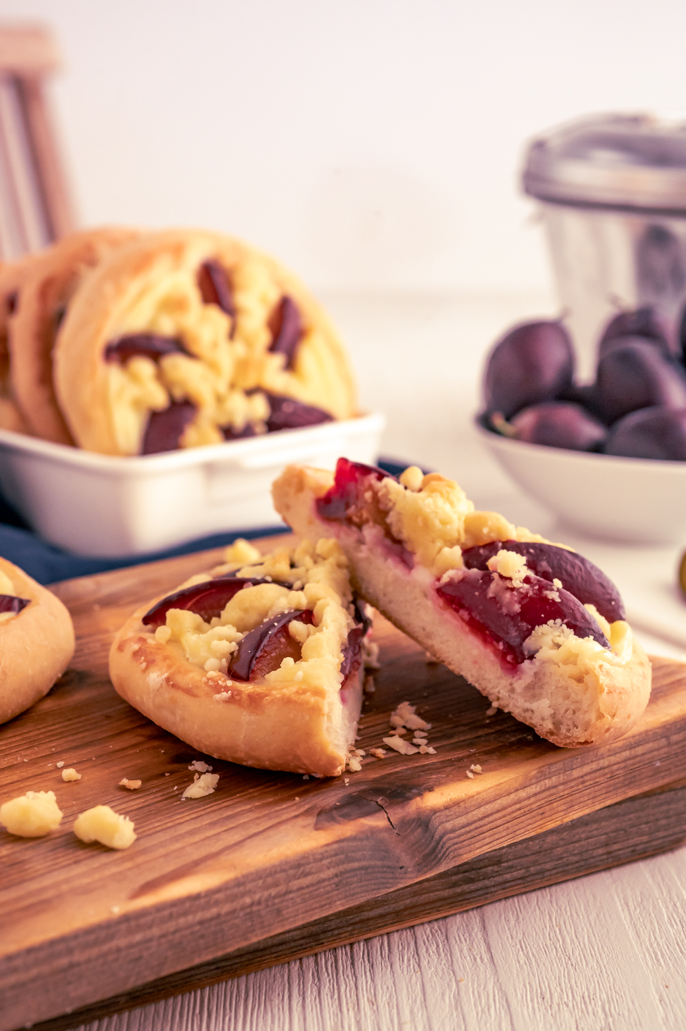 Streuselkuchen mit Pudding - Blechkuchen Rezepte-SilkesWelt.de