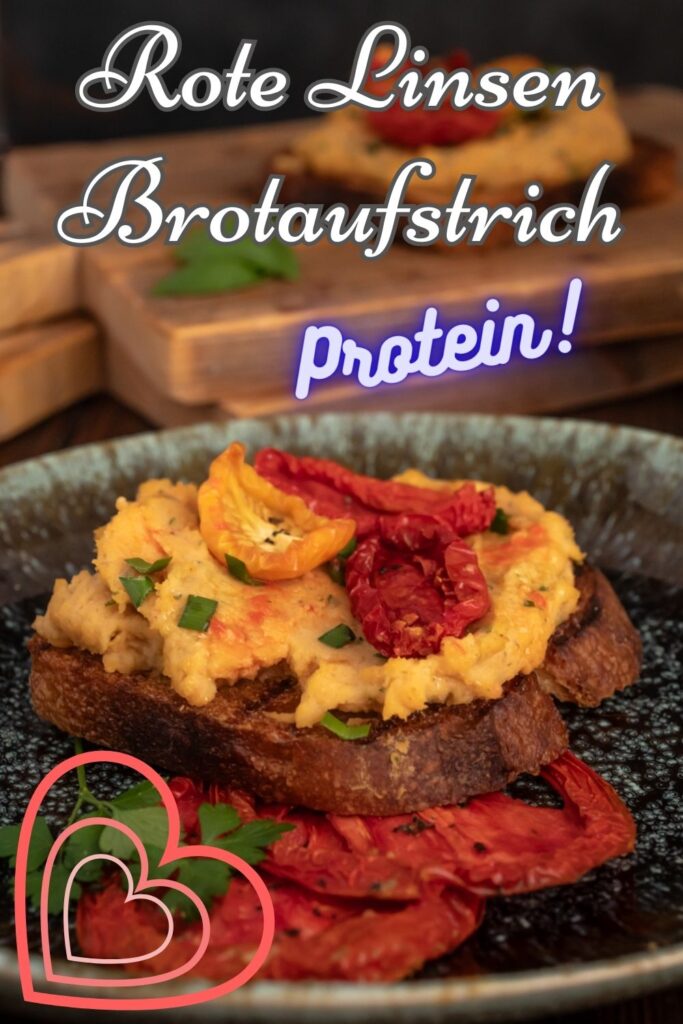 Rote Linsen-Aufstrich selber machen Rezepte-SilkesWelt.de Rezept für Rote-Linsen Protein Brotaufstrich selber machen