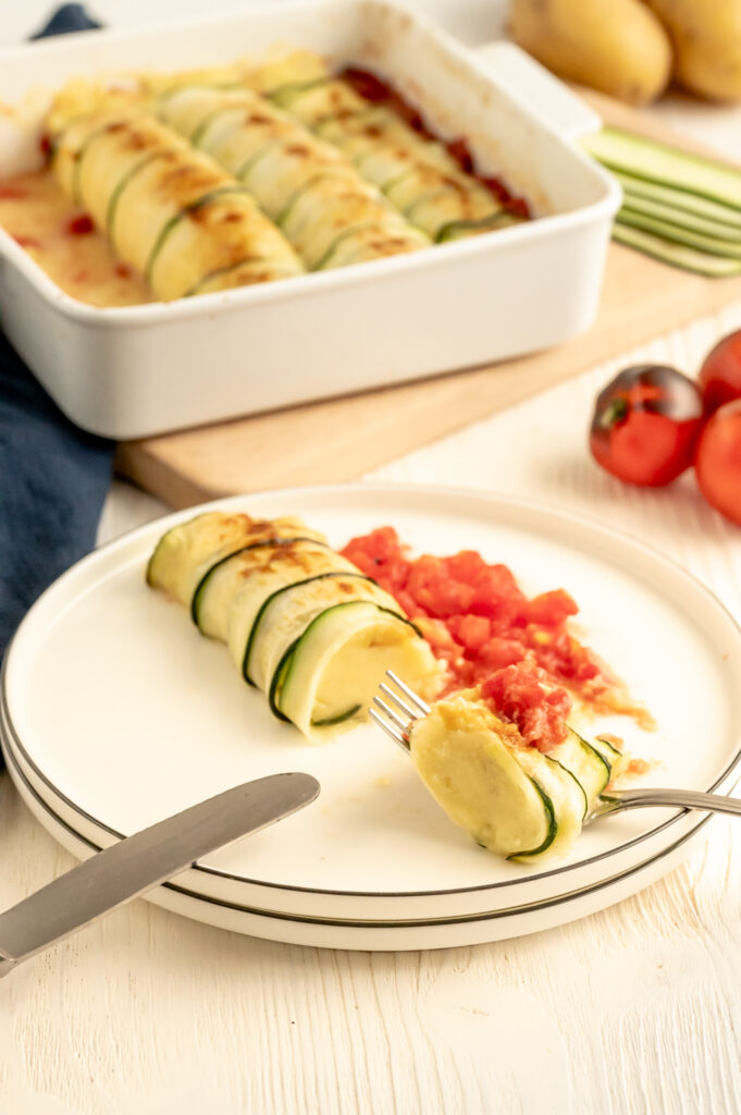 Zucchini-Röllchen aus dem Ofen Rezepte-SilkesWelt.de