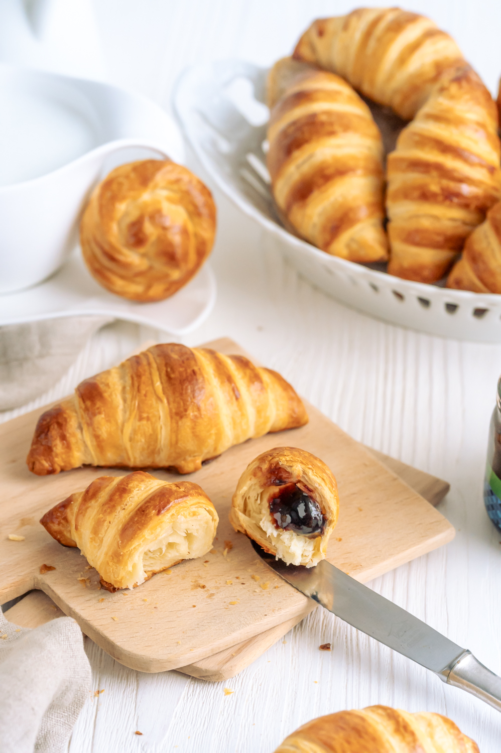 Schnelle Croissants aus Fertigteig.zum Frühstück