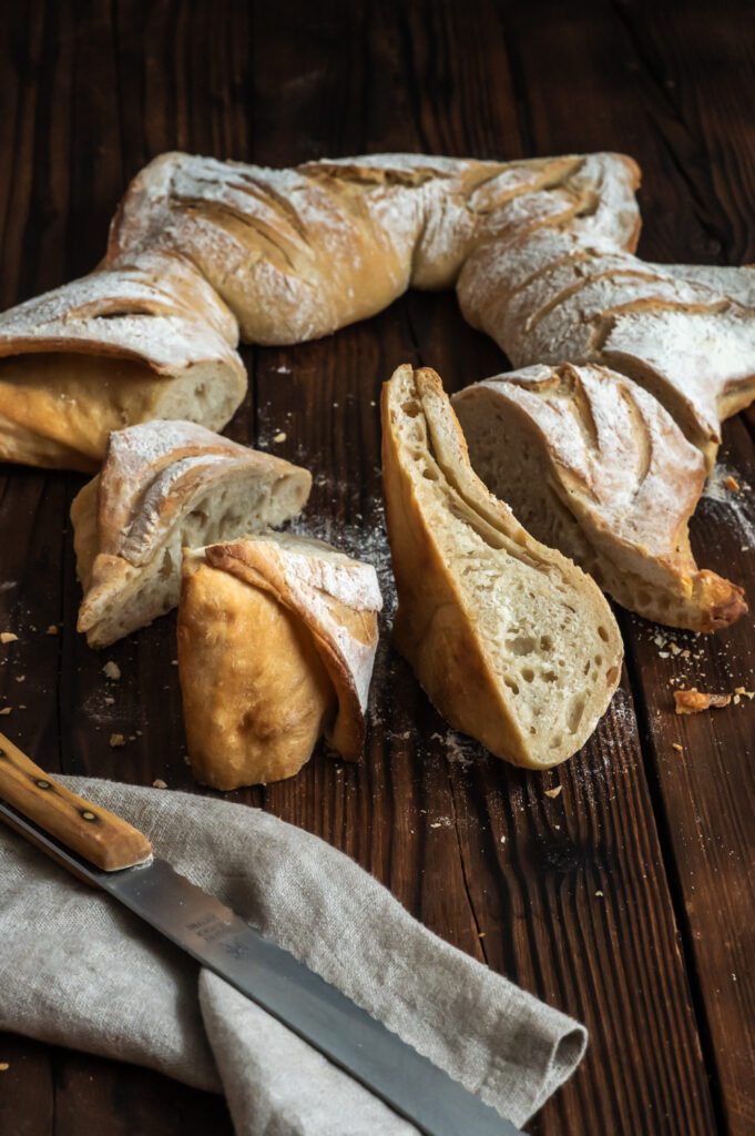 Dinkel-Sternbrot – einfaches Partybrot Rezepte-SilkesWelt.de