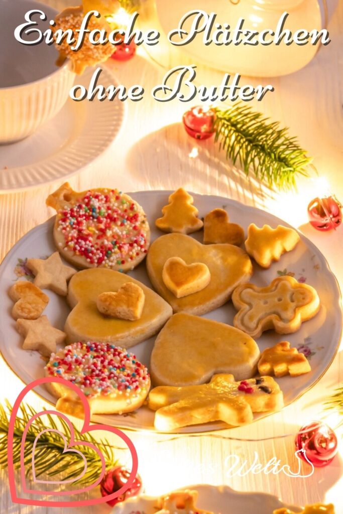 Rezept für Plätzchen ohne Butter, Buttergebäck Butterplätzchen Rezept laktosefrei