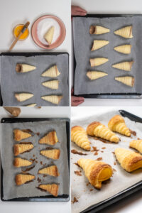 Blätterteig-Schillerlocken mit cremiger Füllung Rezepte-SilkesWelt.de Schillerlocken backen, Schillerlocken aus Blätterteig backen