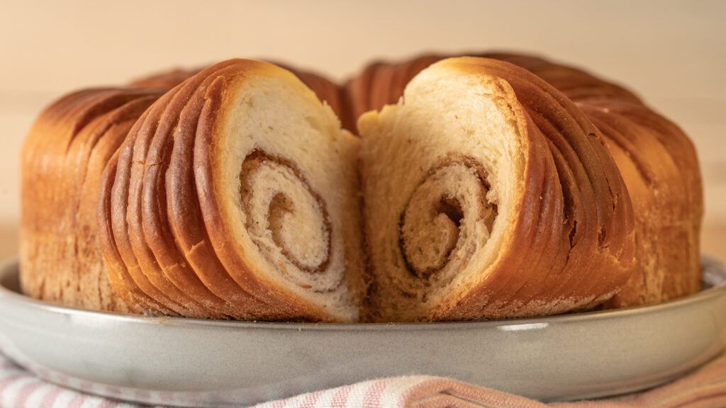 Rezept für Zimtschnecken Kuchen, Wool-Roll Bread