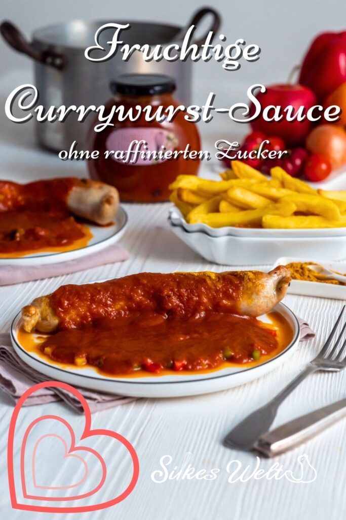 Currywurstsoße Rezept vegan und ohne raffinierten Zucker selber machen