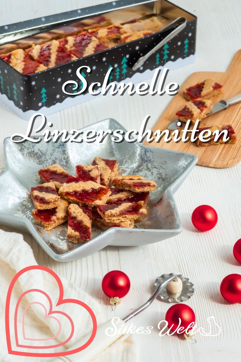 Linzerschnitten vom Blech