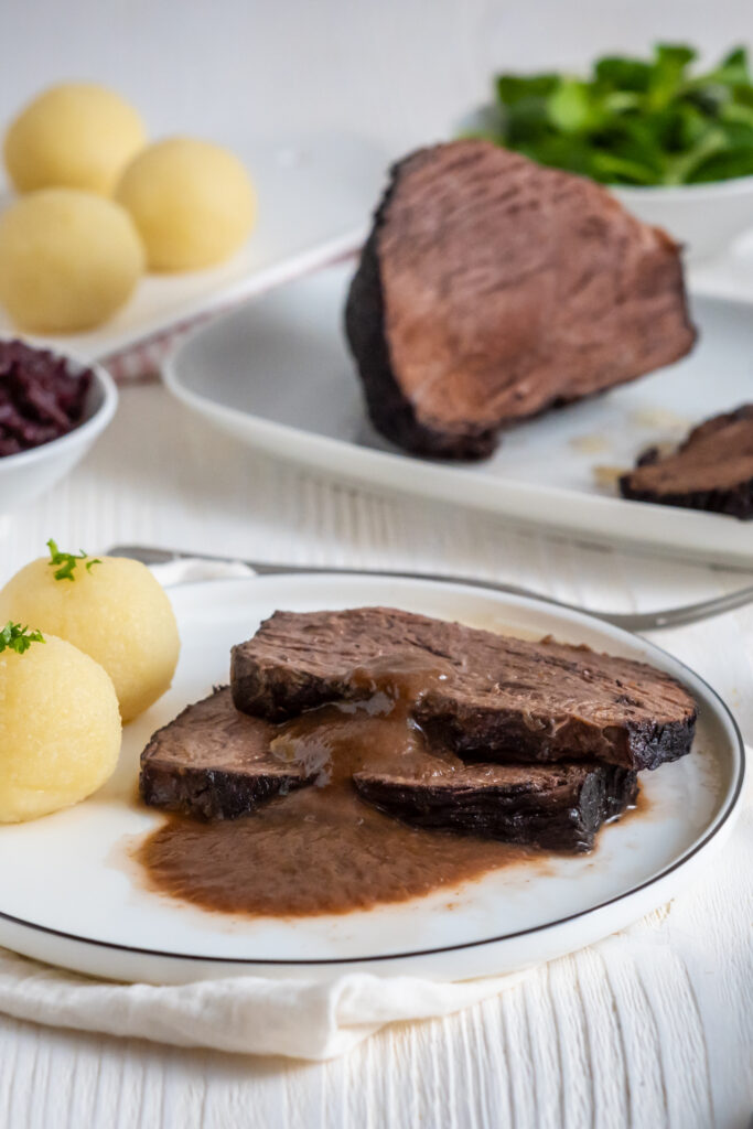 Mein Burgunderbraten Rezept mit Kartoffelknödel