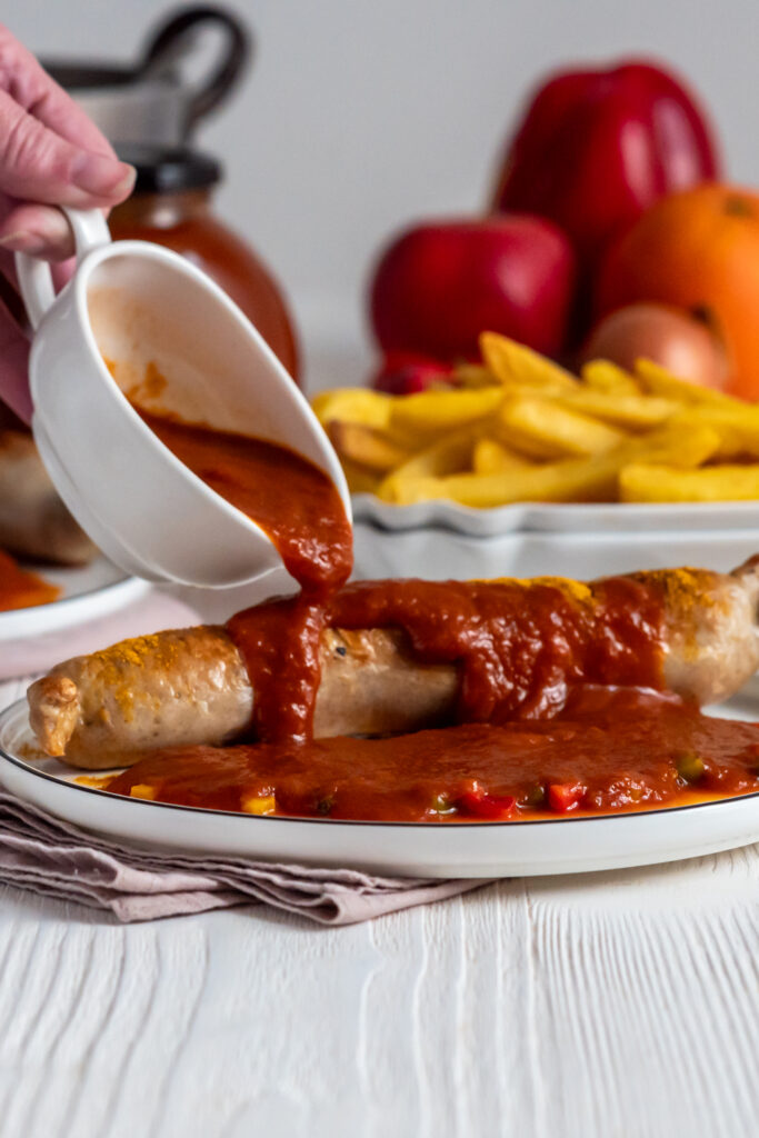 So mag ich die fruchtige Currywurstsauce Rezept mit Orange und Paprika