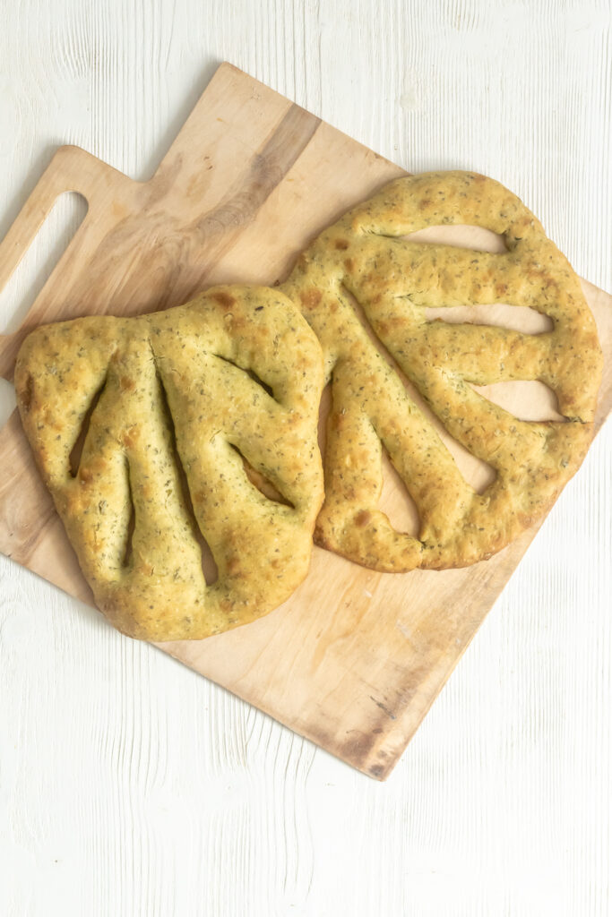 Bärlauch Fougasse mit besonderem Aroma, einfach selbst backen.