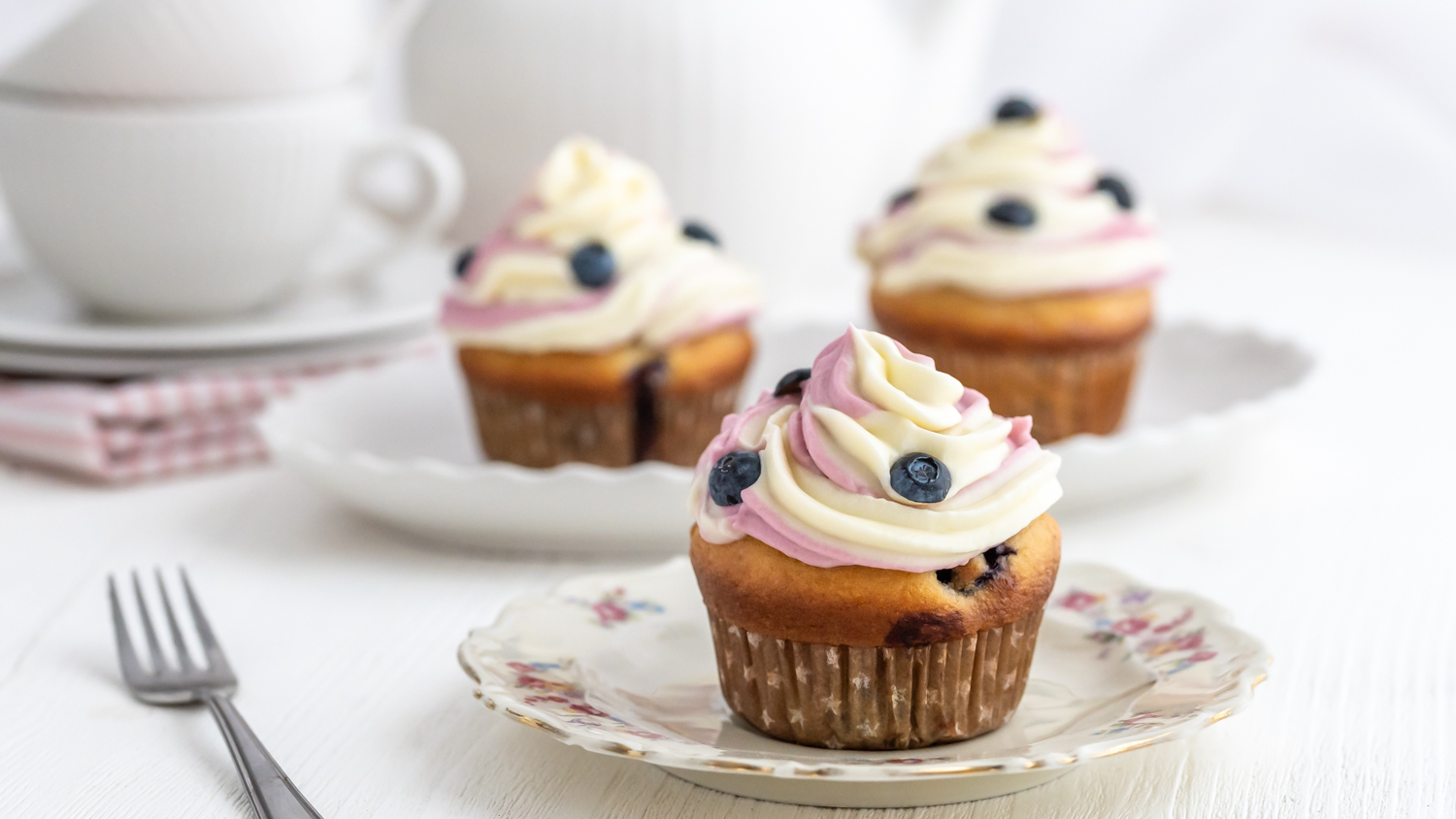 Luftig, leichte Heidelbeer-Muffins mit Dinkelmehl Rezepte-SilkesWelt.de