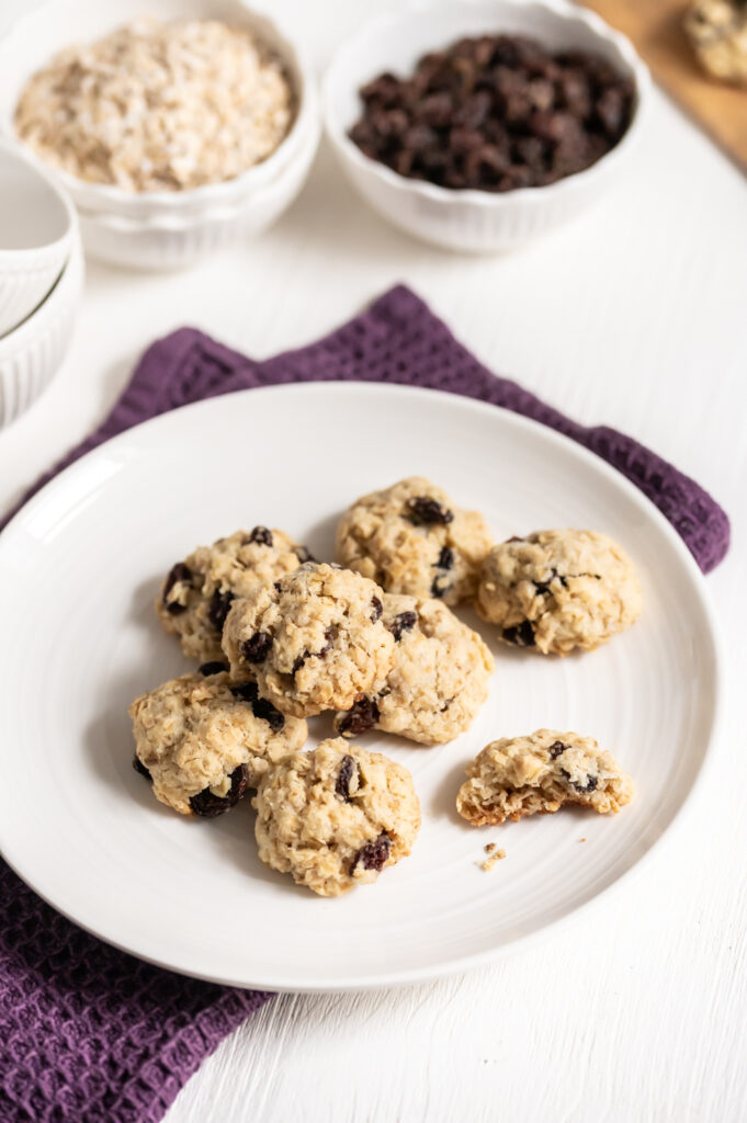 Haferflockenkekse mit Rosinen_Pin-2 Cookies und Plätzchen-Rezepte Rezepte-SilkesWelt.de