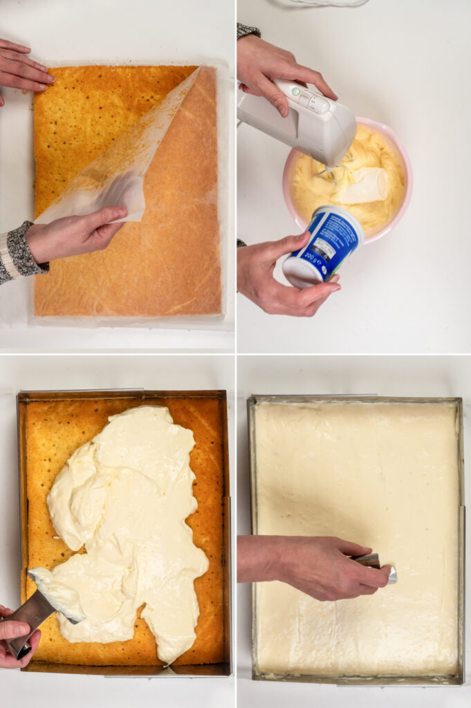 Füllung für den Spiegeleierkuchen vom Blech.