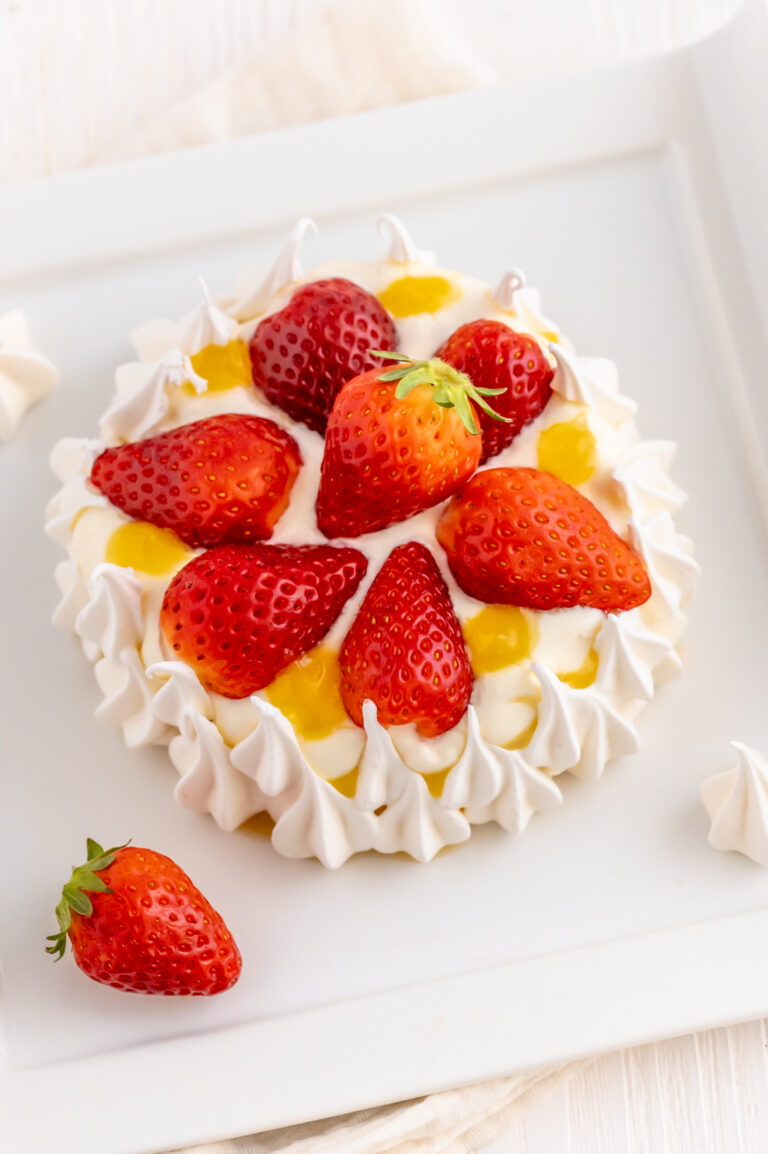 Einfaches Erdbeer-Baiser Dessert Rezept Einfaches Erdbeer-Baiser Dessert Rezept