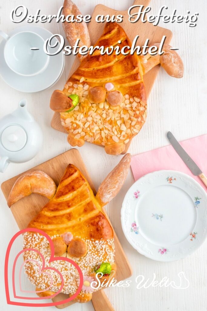 Osterhasen aus Hefeteig backen und selber machen
