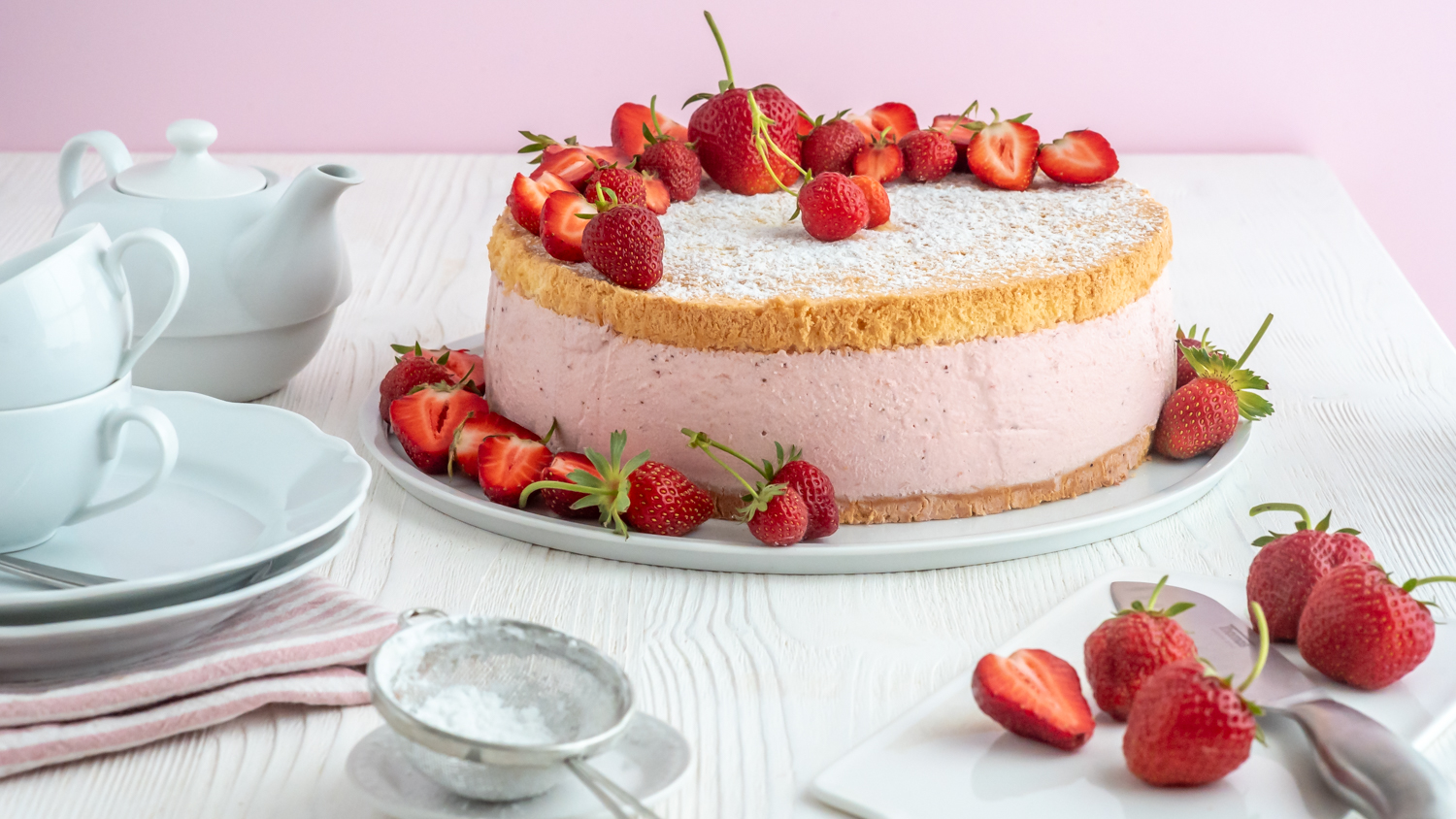 Rezept für Erdbeer-Käsesahne zum nachbacken