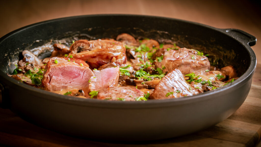 Schweinefilet mit Rahmchampignons Rezepte-SilkesWelt.de