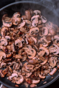 Schweinefilet mit Rahmchampignons Rezepte-SilkesWelt.de Pilze anbraten für Filetpfanne