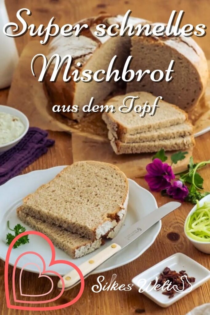Super schnelles Mischbrot aus dem Topf