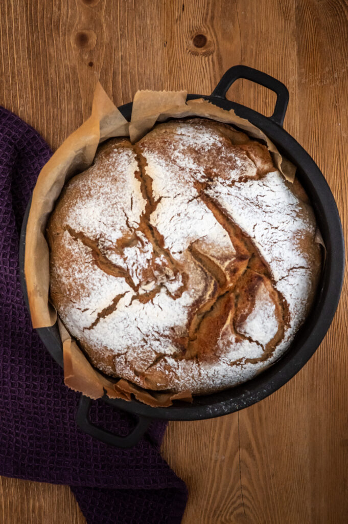 Super schnelles Mischbrot im Topf gebacken Rezepte-SilkesWelt.de