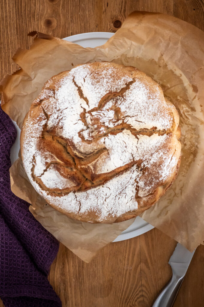 Super schnelles Mischbrot im Topf gebacken Rezepte-SilkesWelt.de