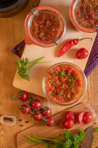 Einfaches Tomaten-Paprika Salsa Rezepte-SilkesWelt.de