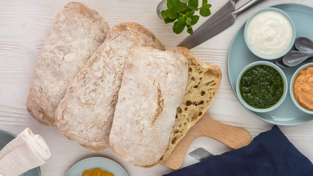 Dinkel-Ciabatta-einfach und schnell Rezepte-SilkesWelt.de