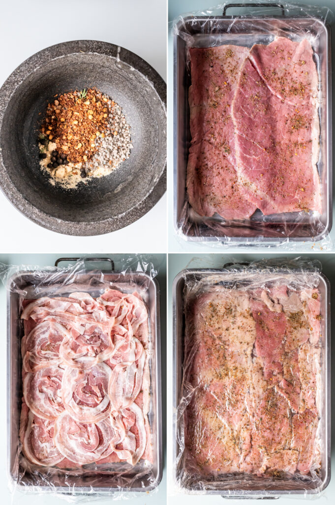 Zubereitung Rouladenspieße
