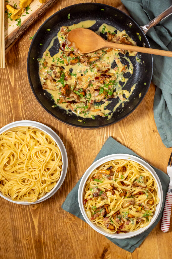 Linguine mit Pfifferlingen