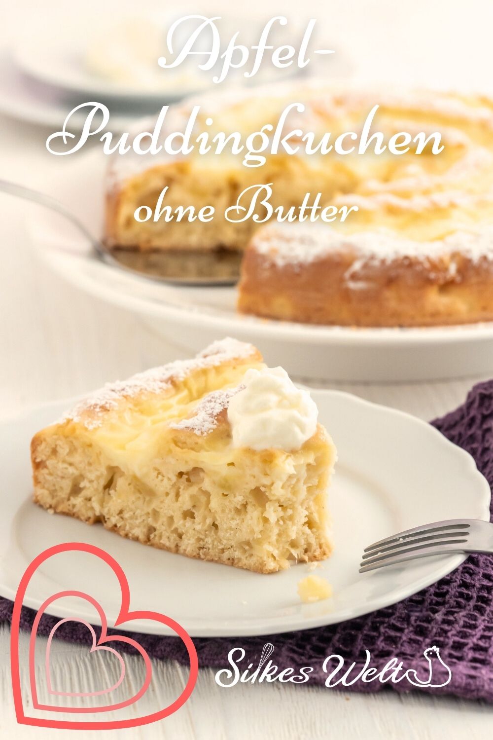 Rezept für Apfel-Puddingkuchen zum selber backen