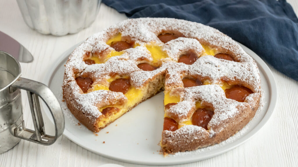 Saftiger Aprikosenkuchen mit Pudding Rezepte-SilkesWelt.de