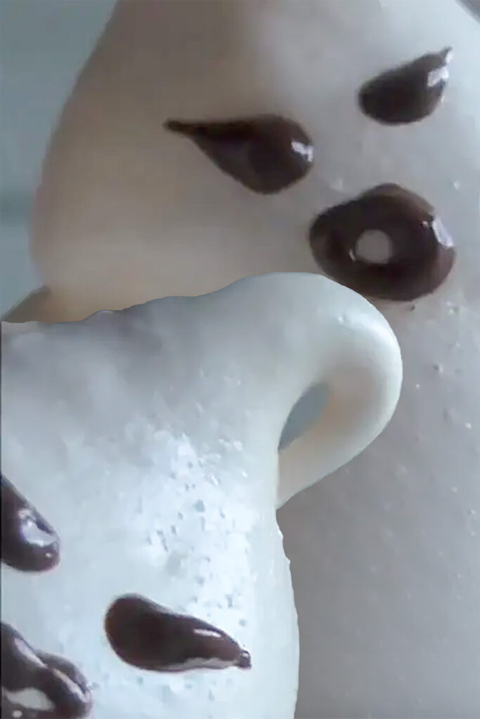 Eiweiß-Geister zu Halloween Alle meine Baiser-Rezepte Rezepte-SilkesWelt.de