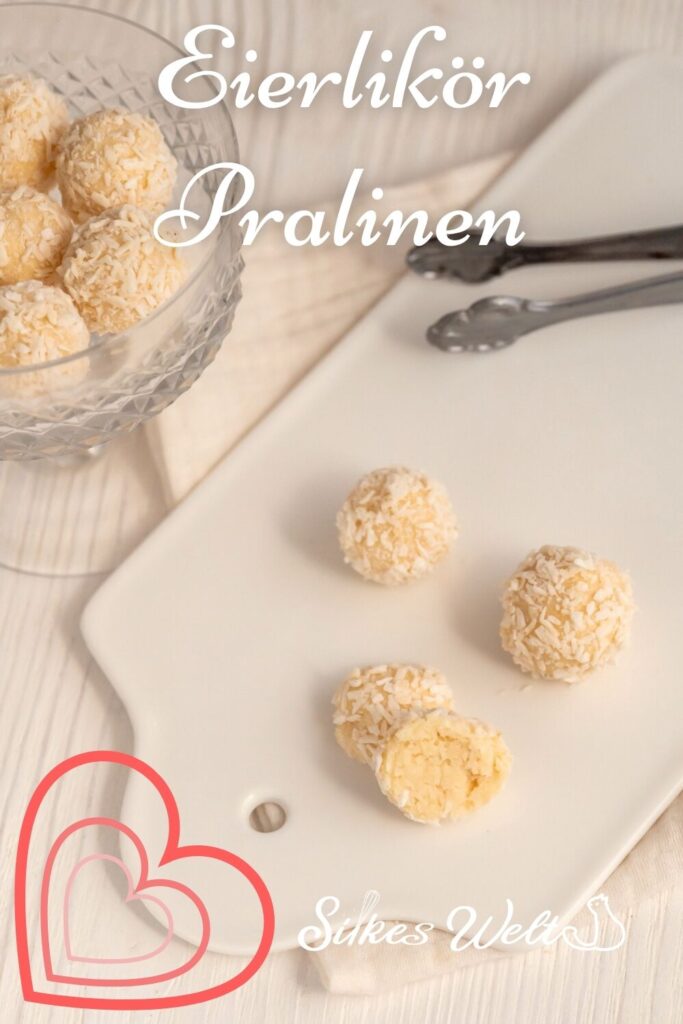 Eierlikör-Pralinen mit Kokosflocken Rezepte-SilkesWelt.de Rezept für Eierlikör-Pralinen mit Kokos selber machen, ohne Hohlkörper