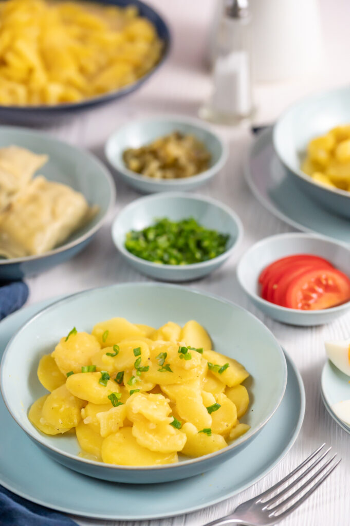 Einfacher Kartoffelsalat ohne Öl! Entdecke jetzt mein Rezept.