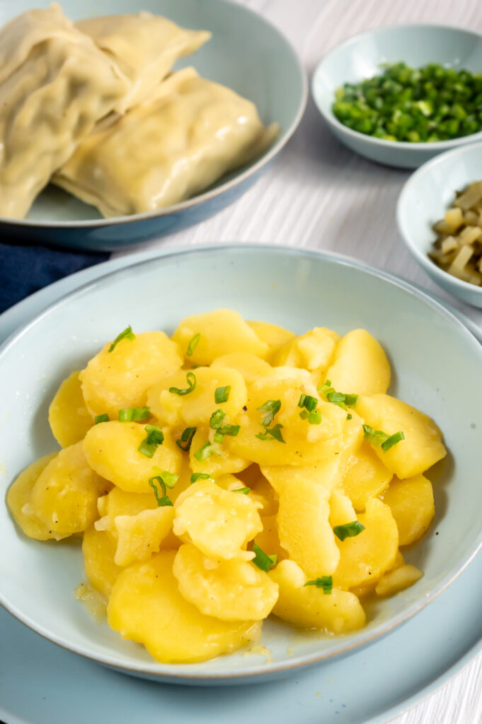 Einfacher Kartoffelsalat ohne Öl Rezepte-SilkesWelt.de Kartoffelsalat ohne Öl, einfach aber besonders „schlotzig“! Entdecke jetzt mein Rezept.