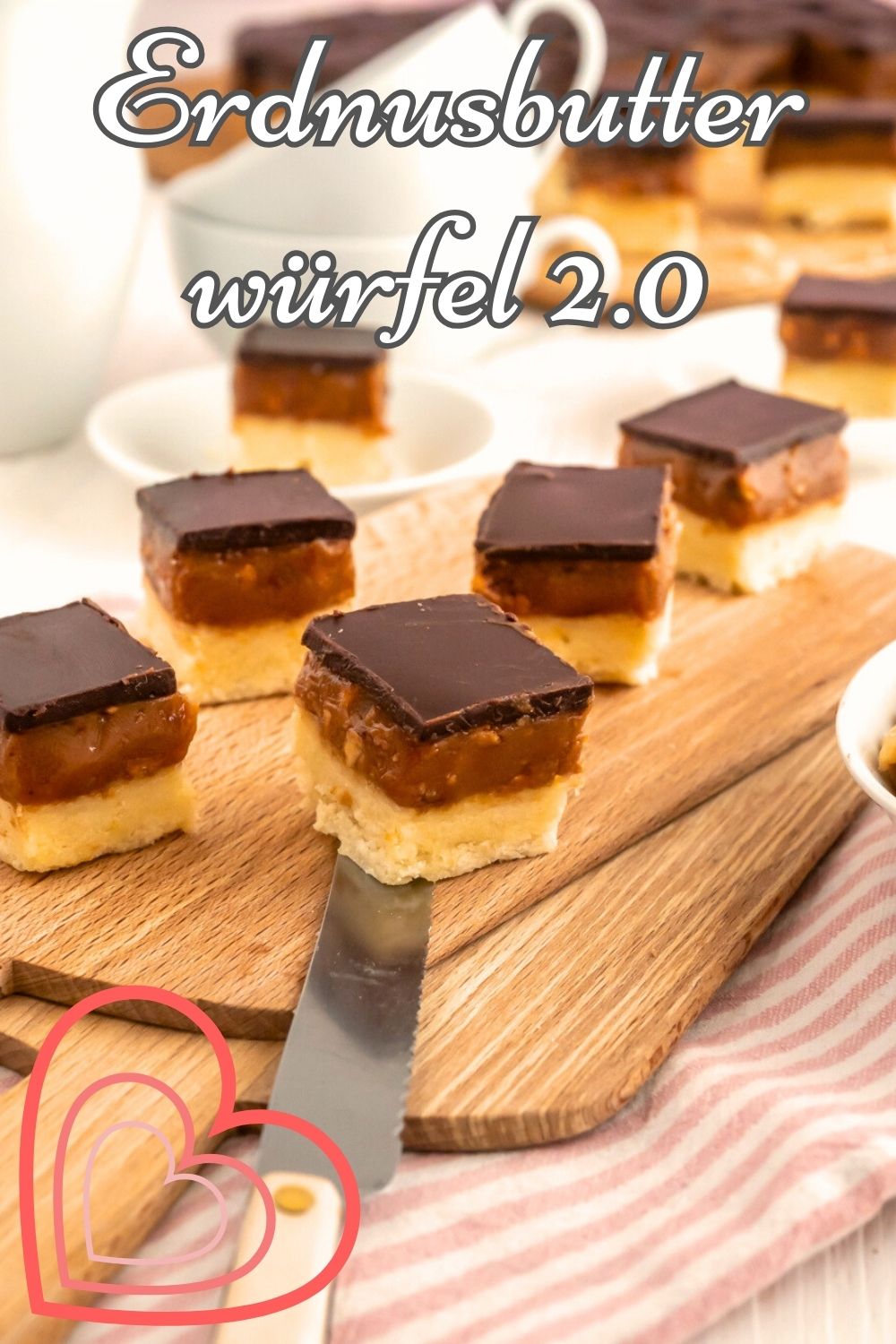 Erdnussbutter-Würfel Plätzchenrezept mit Erdnuss