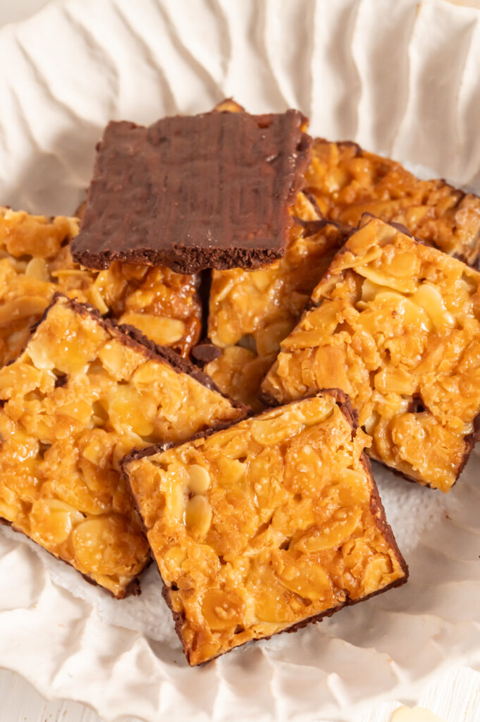 Knusprige Florentiner vom Blech Knusprige Florentiner vom Blech