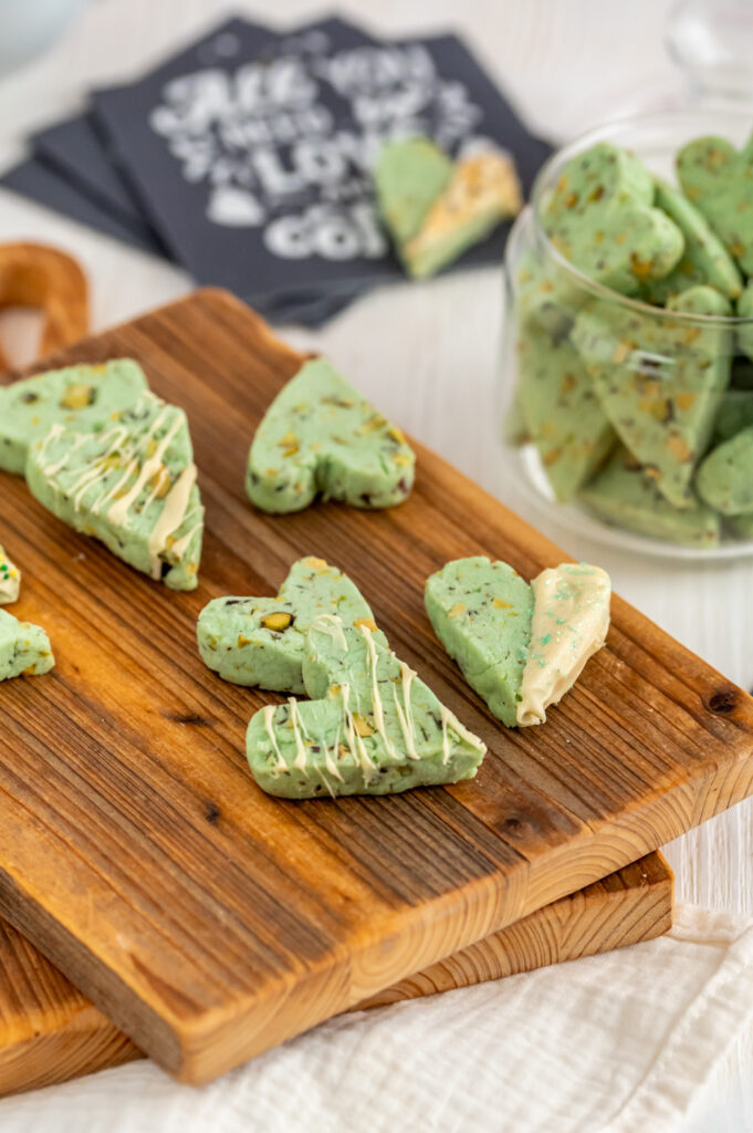 Schnelle Pistazien Herz-Cookies Rezepte-SilkesWelt.de
