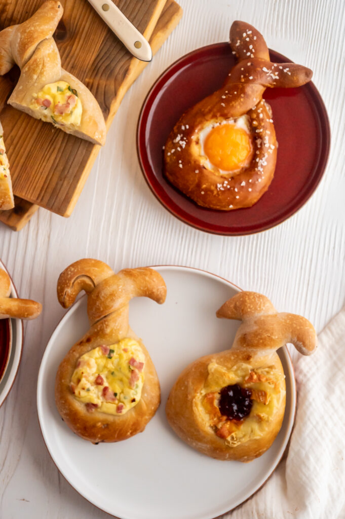 Rezept für herzhafte Osterhasen aus Pizzateig Rezepte-SilkesWelt.de Rezept für herzhafte Osterhasen aus Pizzateig Rezepte-SilkesWelt.de