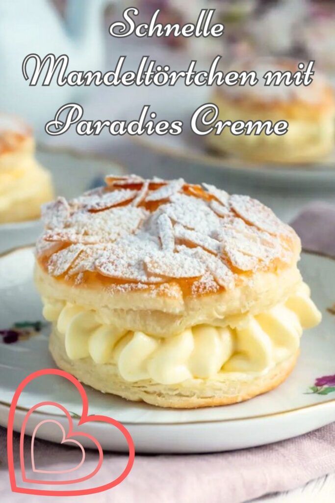 Rezept für Blätterteig Törtchen mit Paradiescreme 